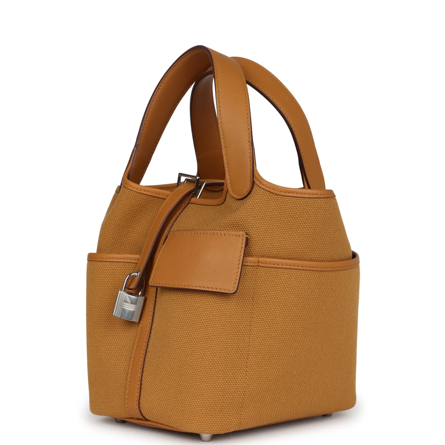 Hermes Picotin Cargo 18 Sesame Swift and Toile Canvas Palladium Hardware - Image 5