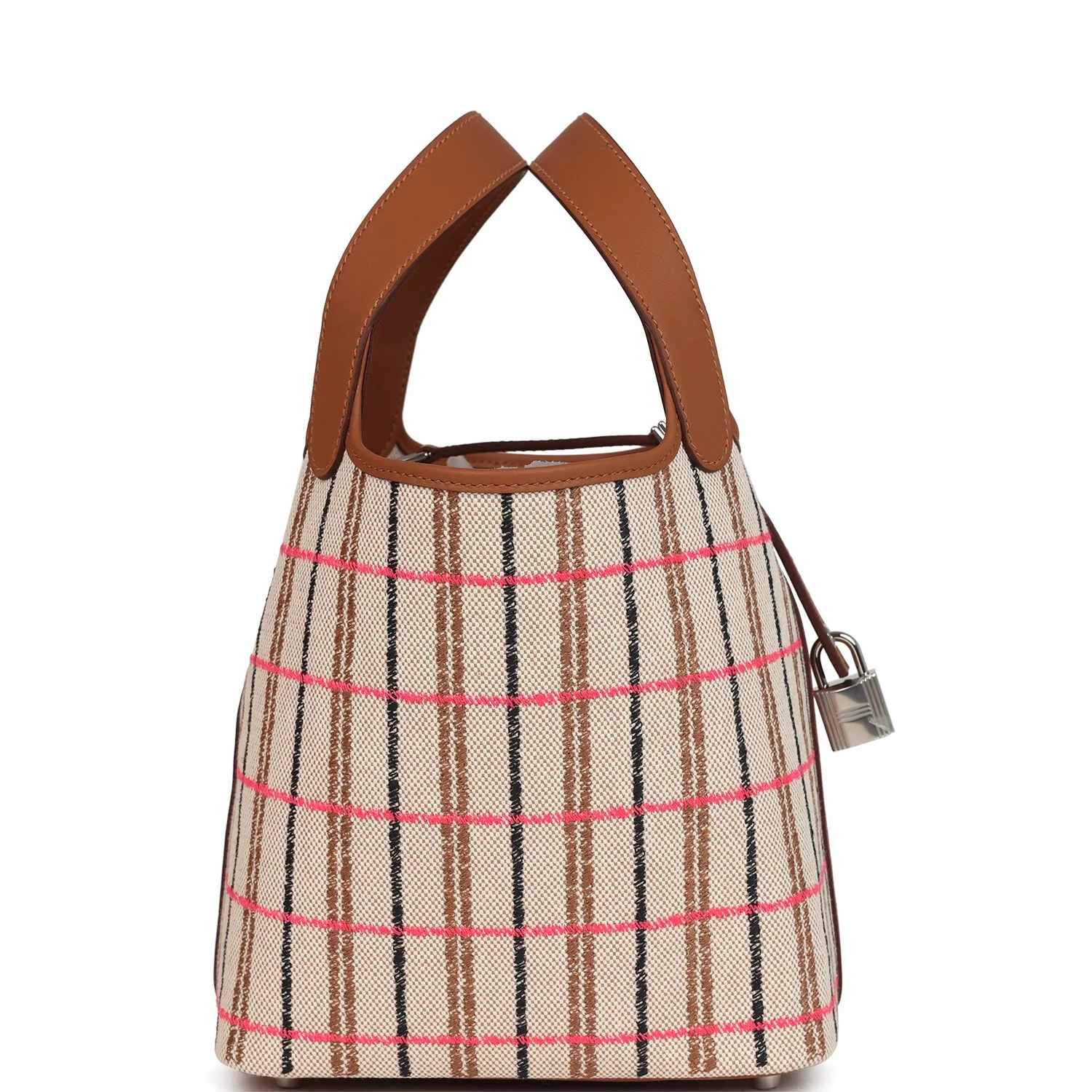 Hermes Picotin Lock 18 Gold, Ecru-Beige, Rose Pop, Black Toile H and Fauve Swift and Toile H Palladium Hardware - Image 3