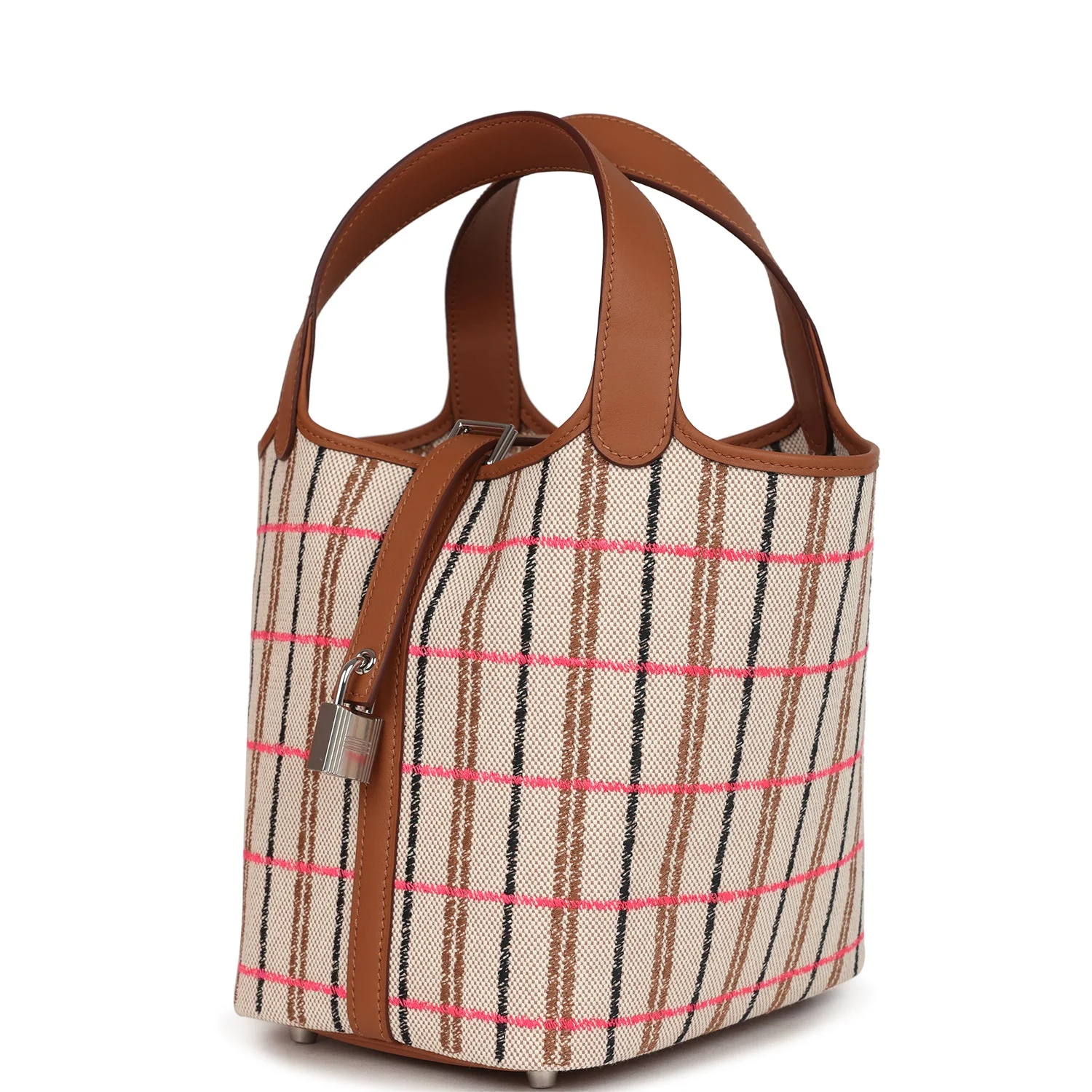 Hermes Picotin Lock 18 Gold, Ecru-Beige, Rose Pop, Black Toile H and Fauve Swift and Toile H Palladium Hardware - Image 5