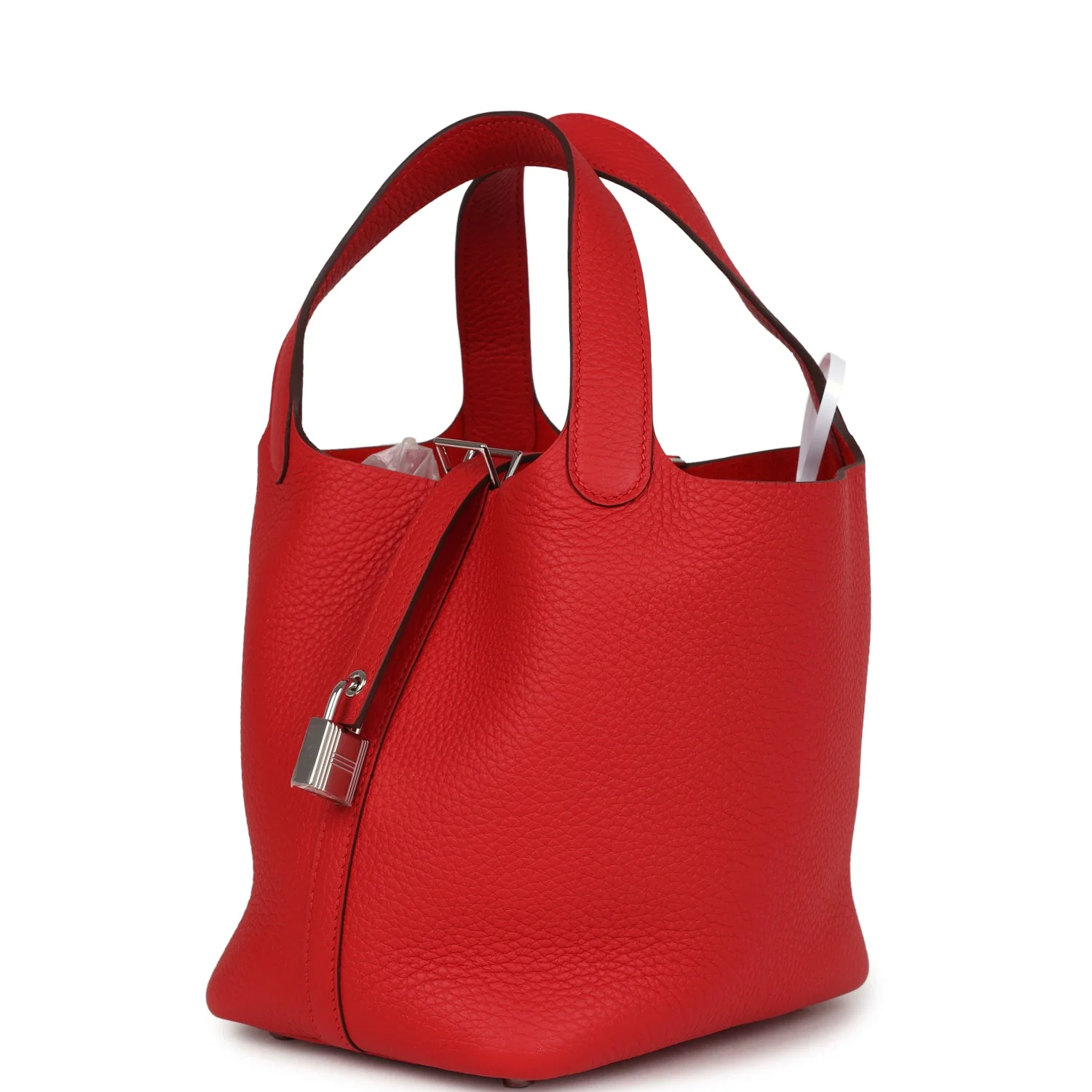 Hermes Picotin Lock 18 Rouge Radieux Clemence Palladium Hardware - Image 3