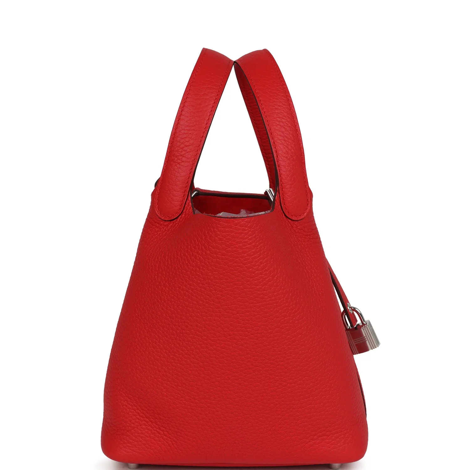 Hermes Picotin Lock 18 Rouge Radieux Clemence Palladium Hardware - Image 3