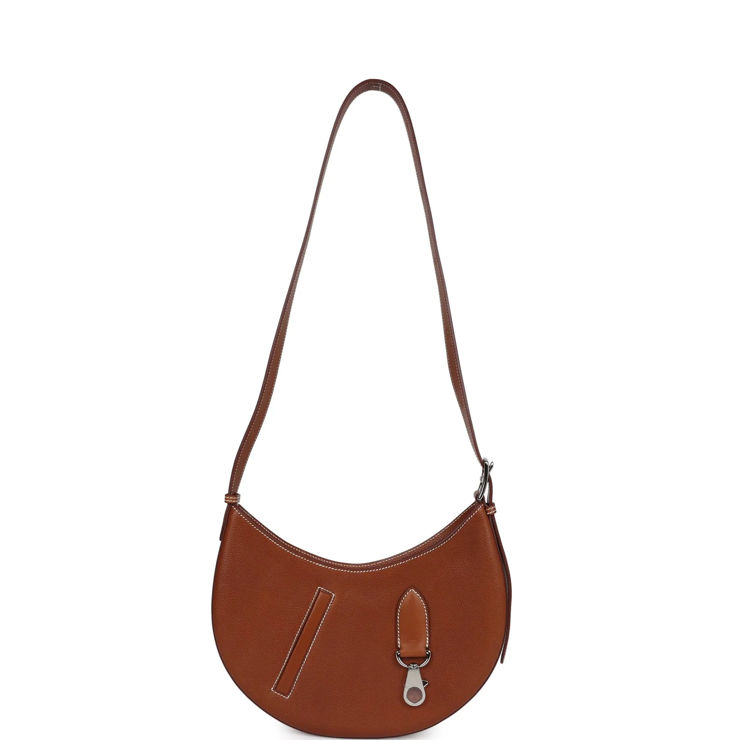 Hermes P'tit Arcon Bag Fauve Barenia Faubourg Palladium Hardware - Image 7