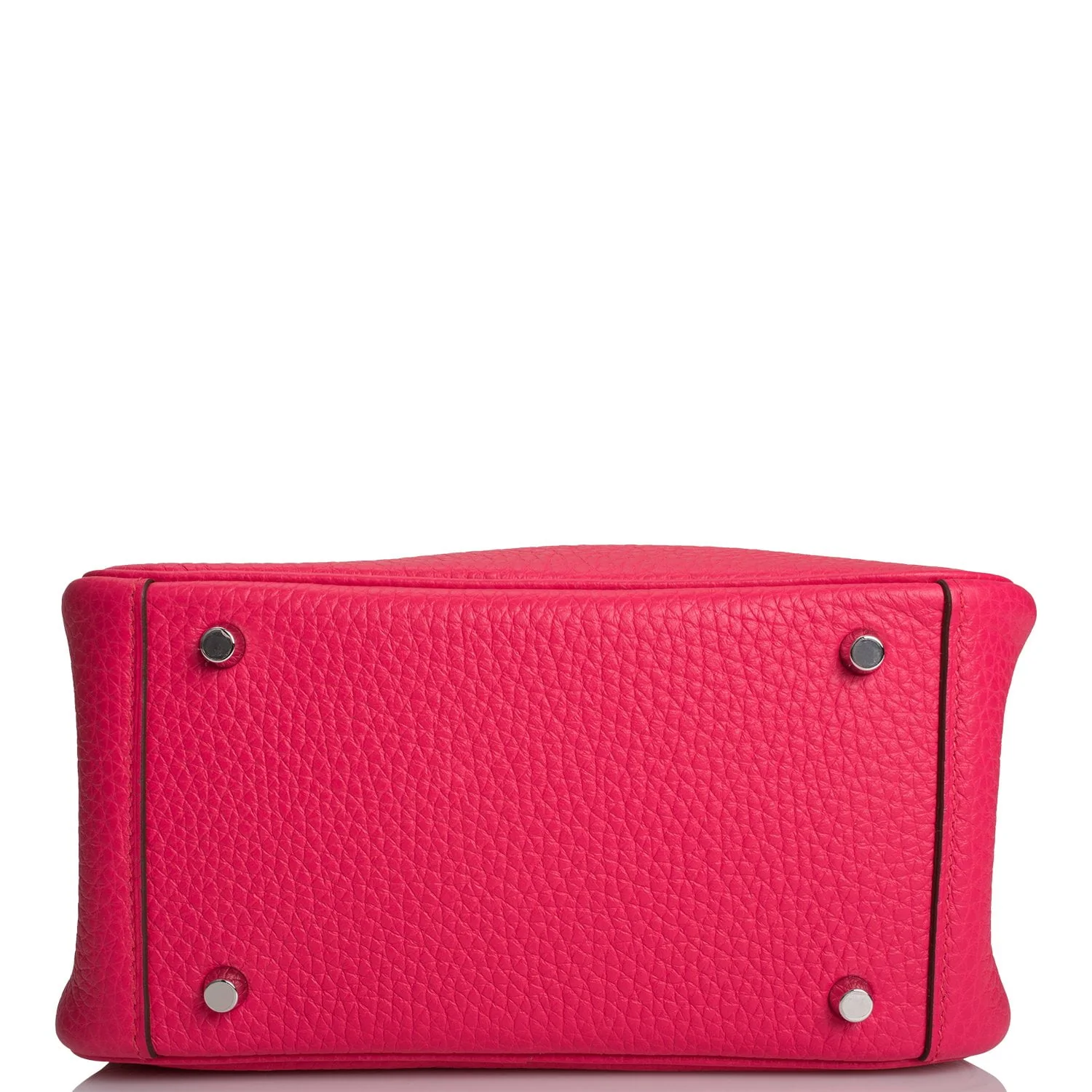 Hermes Mini Lindy Rose Extreme Clemence Palladium Hardware - Image 6