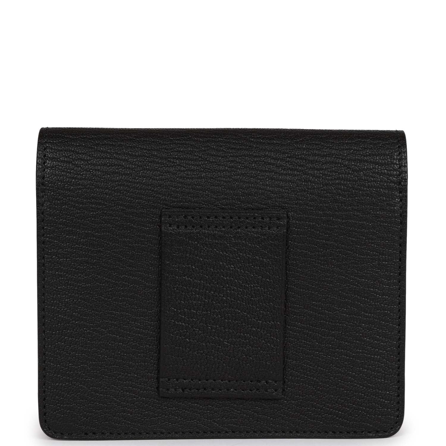 Hermes Roulis Slim Wallet Black Chevre Mysore Palladium Hardware - Image 4