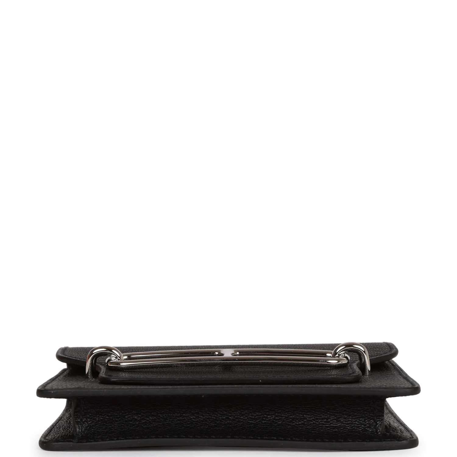 Hermes Roulis Slim Wallet Black Chevre Mysore Palladium Hardware - Image 6