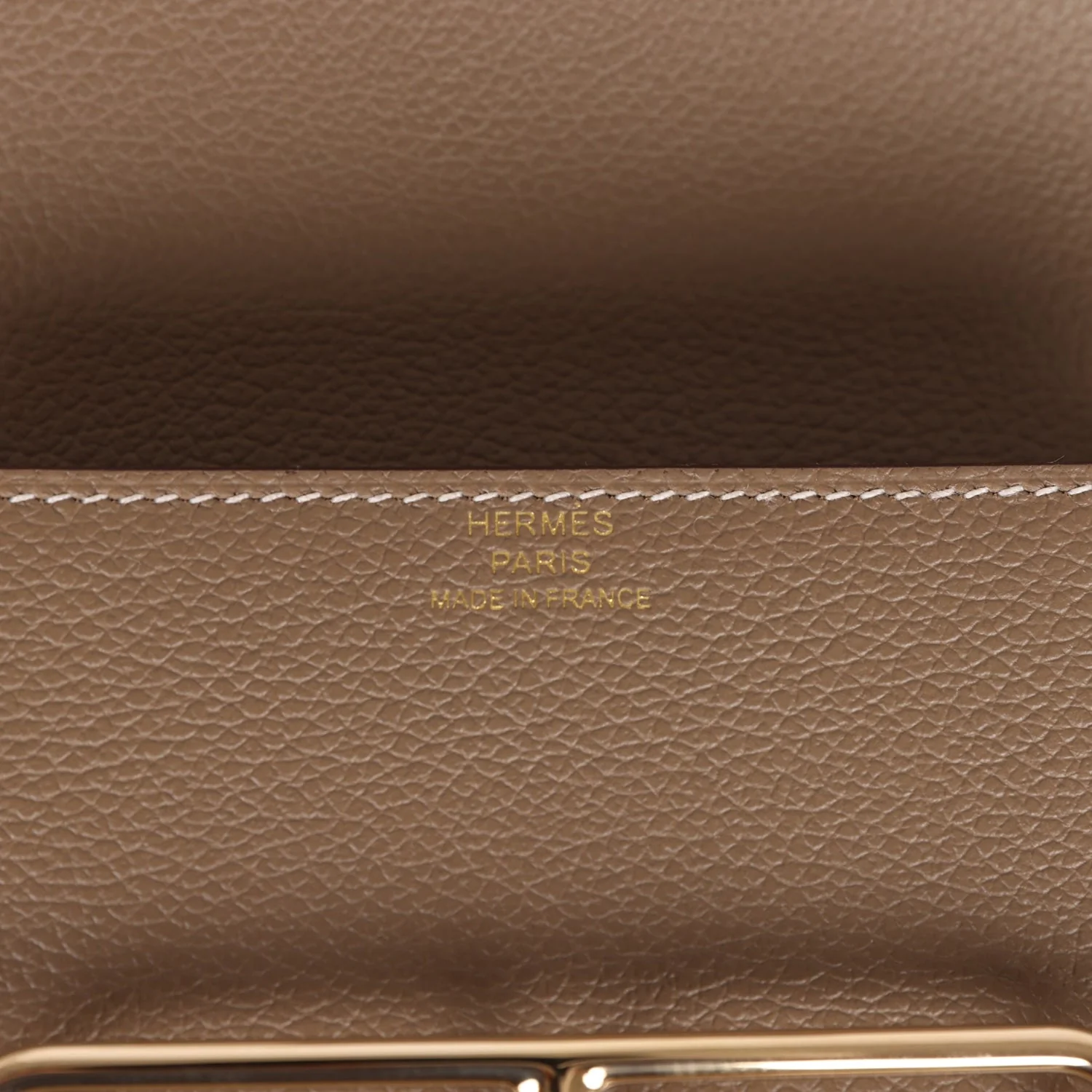 Hermes Roulis Slim Wallet Etoupe Evercolor Gold Hardware - Image 8