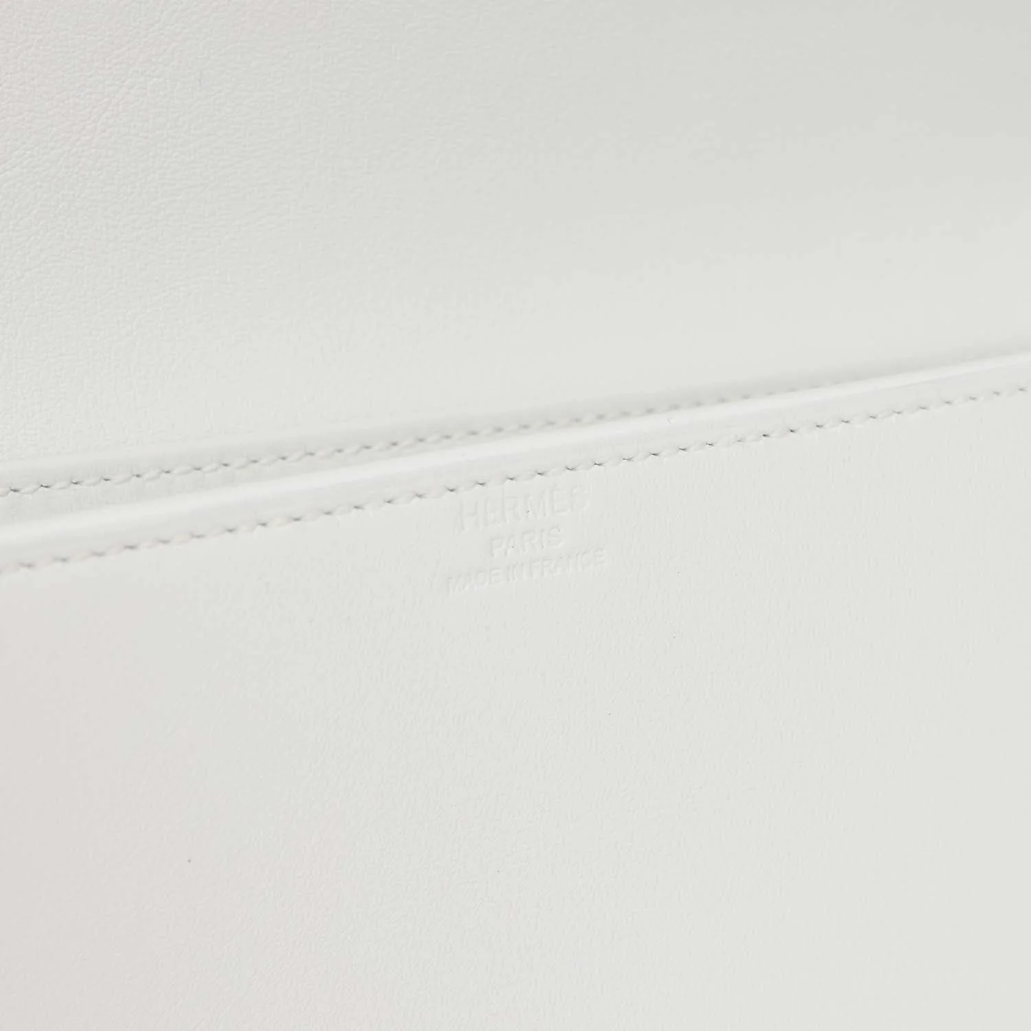 Hermes Shadow Kelly Cut New White Swift - Image 7