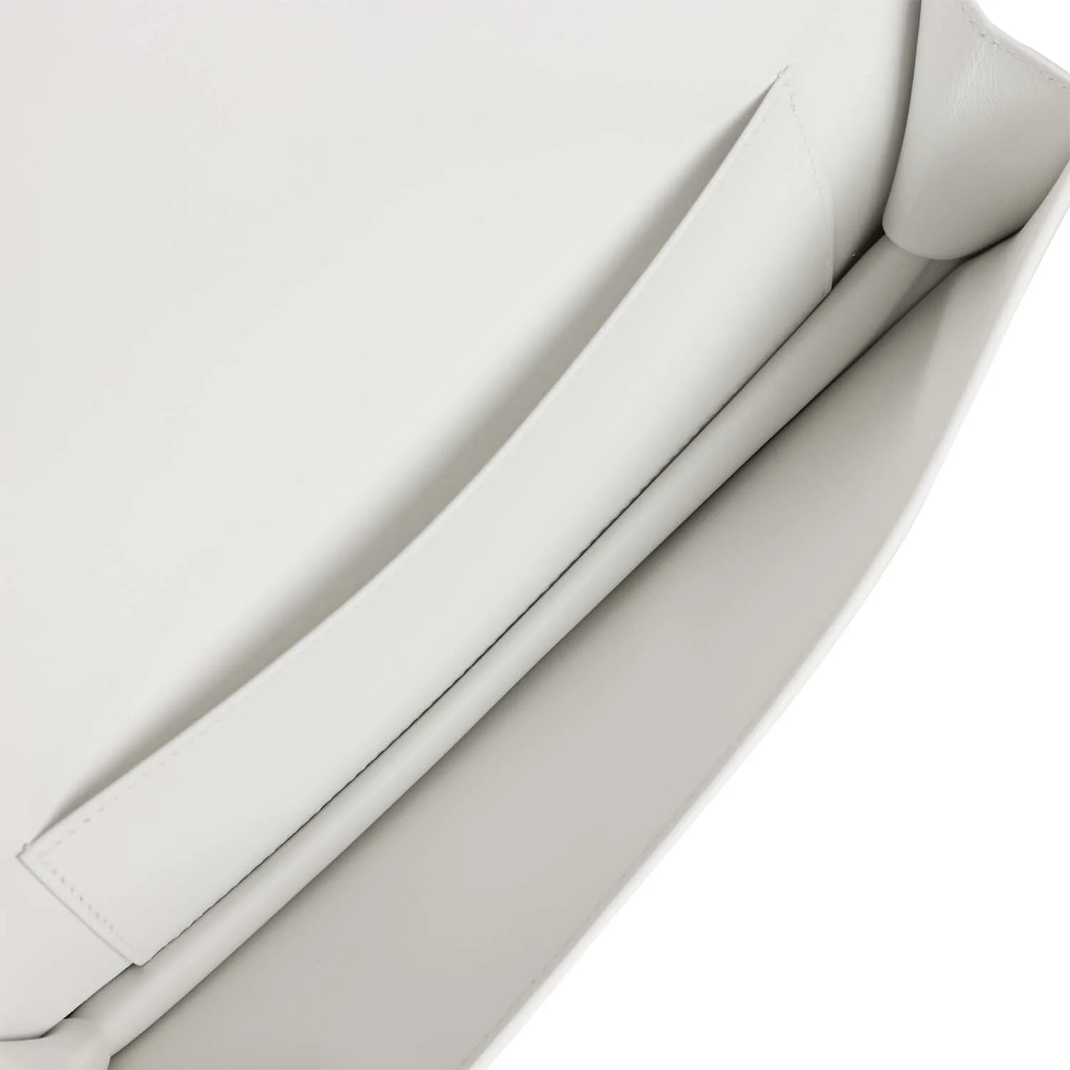 Hermes Shadow Kelly Cut New White Swift - Image 8