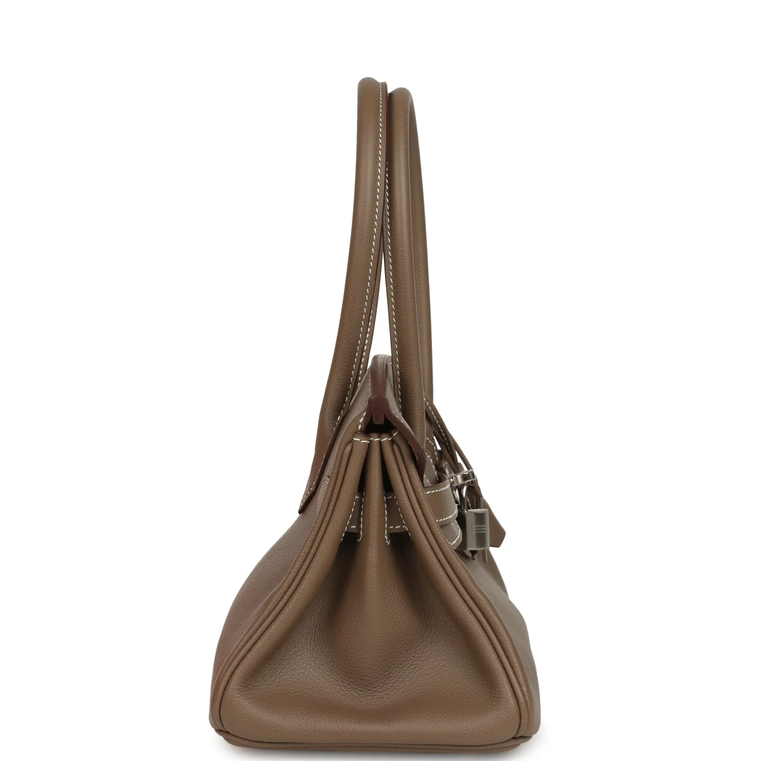 Hermes Shoulder Birkin Light 29 Etoupe Evercolor Palladium Hardware - Image 3