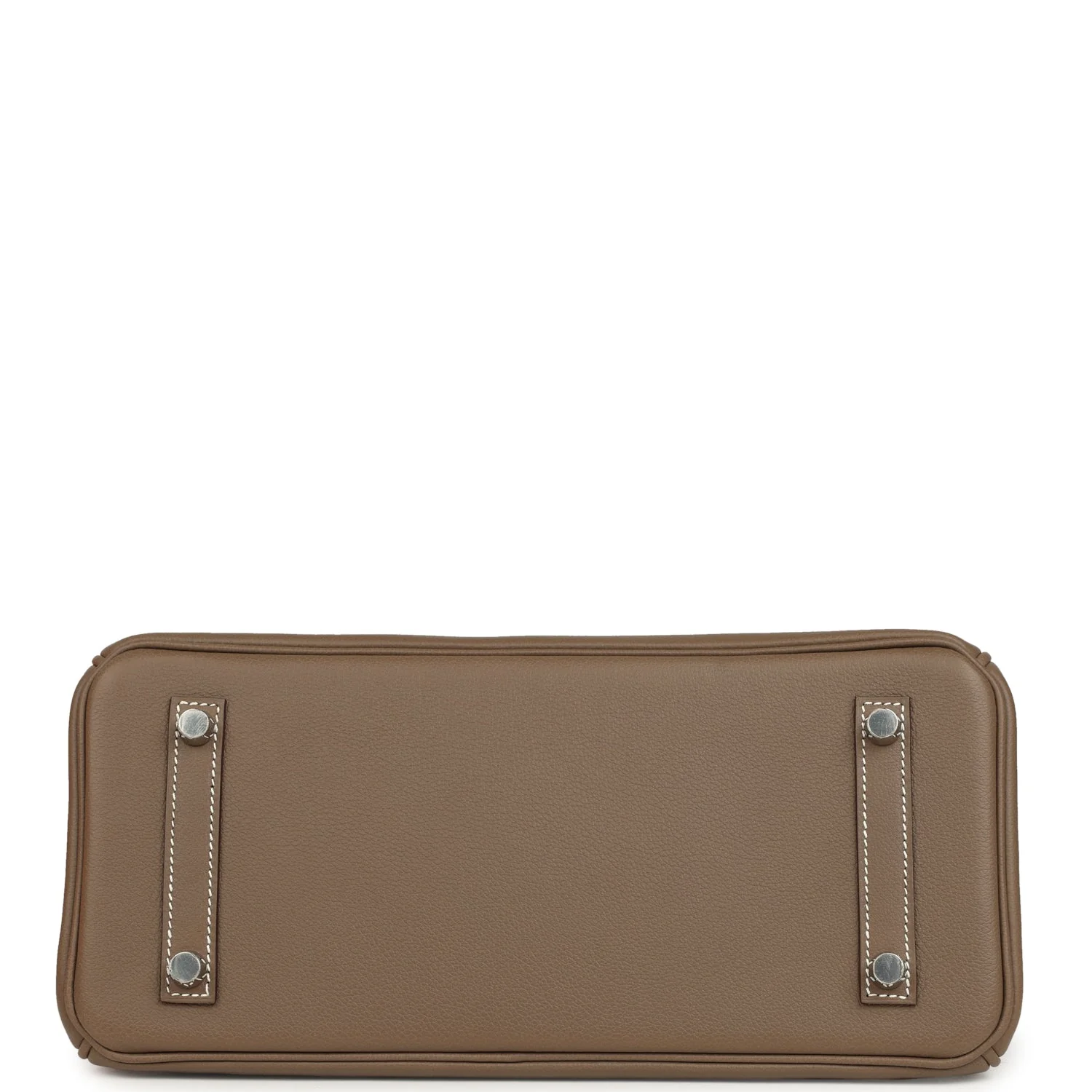 Hermes Shoulder Birkin Light 29 Etoupe Evercolor Palladium Hardware - Image 6