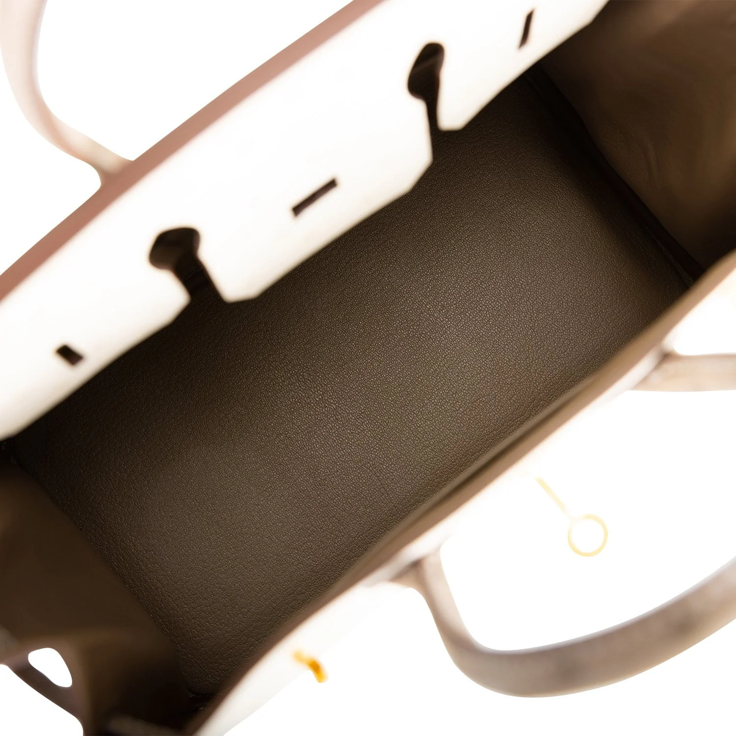 Hermes Special Order (HSS) Birkin 25 Beton and Gris Asphalte Ostrich Brushed Gold Hardware - Image 7