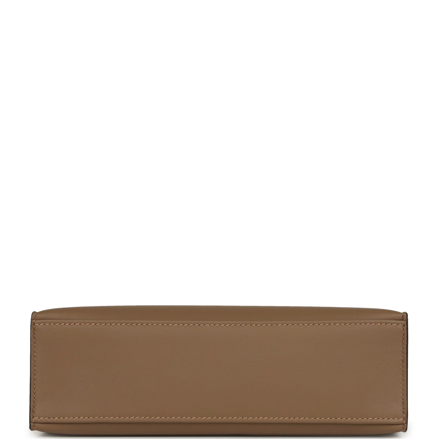 Hermes Special Order (HSS) Kelly Pochette Beige De Weimar and Biscuit Swift Permabrass Hardware - Image 6