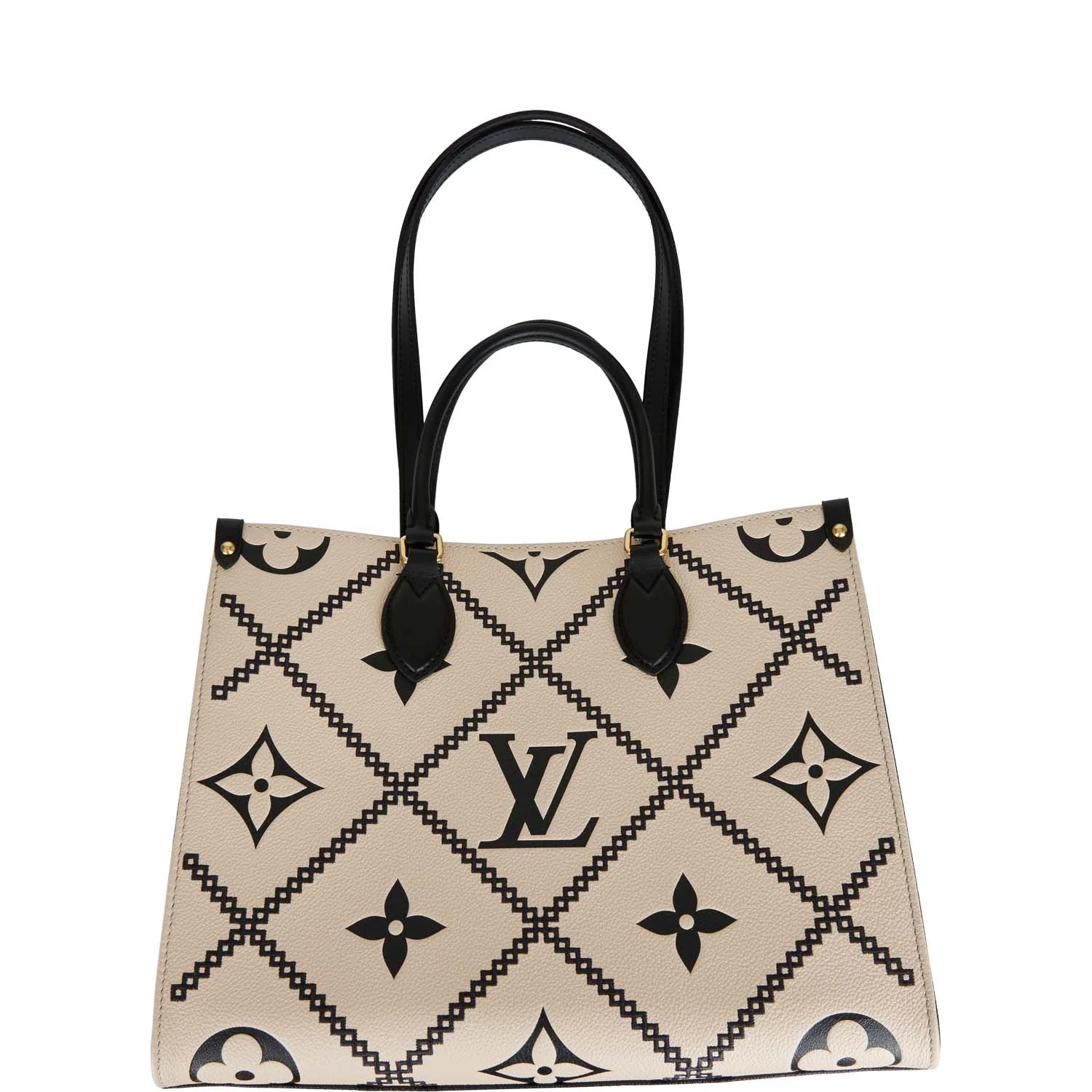 Louis Vuitton Black and Cream Empreinte Giant Monogram OnTheGo MM - Image 5
