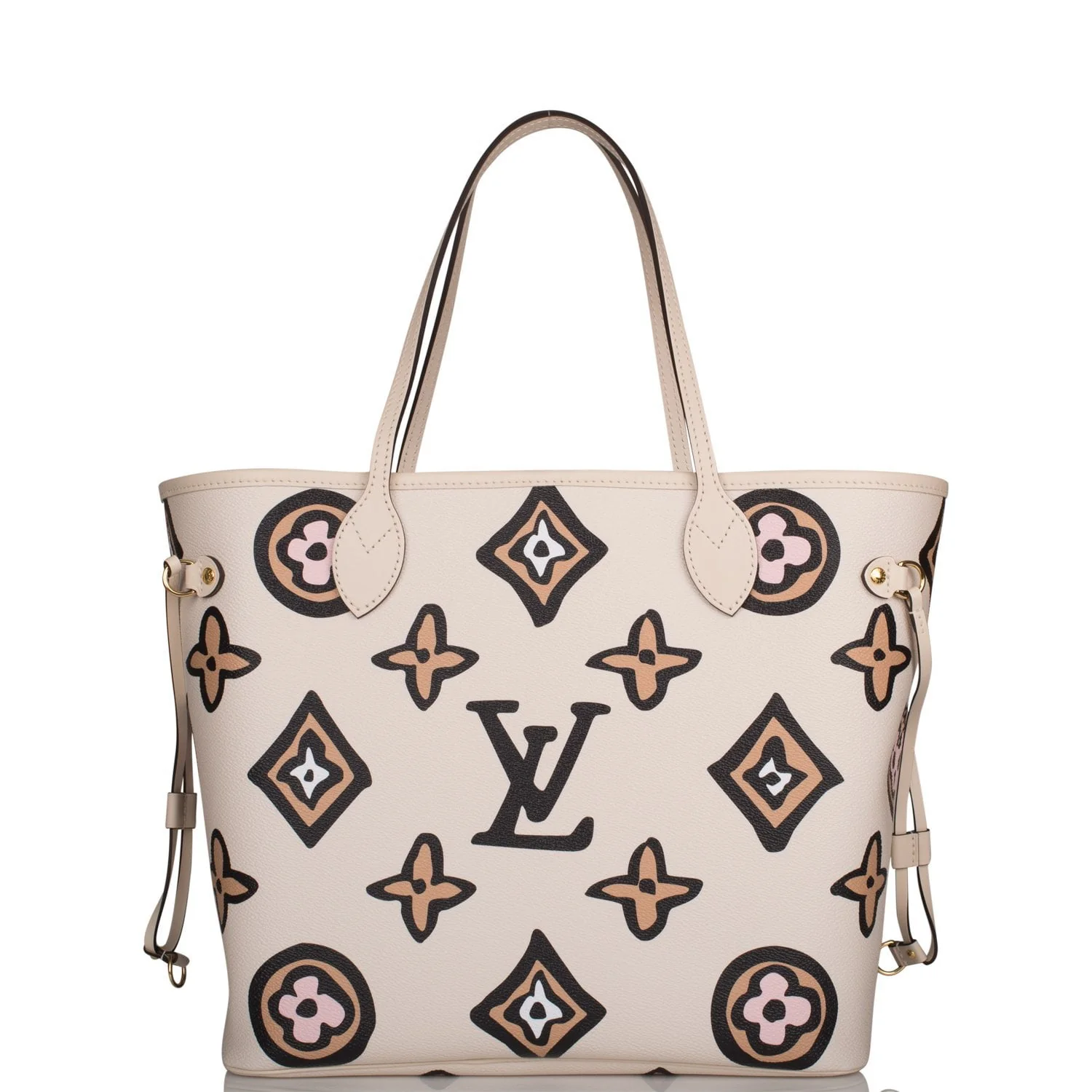 Louis Vuitton Cream Wild At Heart Giant Monogram Neverfull MM - Image 5
