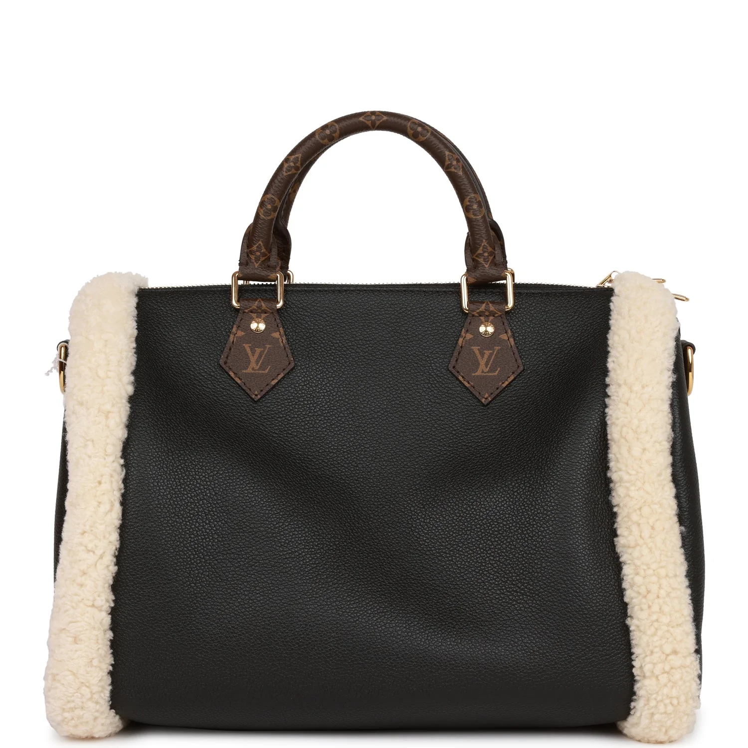 Louis Vuitton Teddy Monogram Shearling Speedy 25 Bandouliere - Image 4