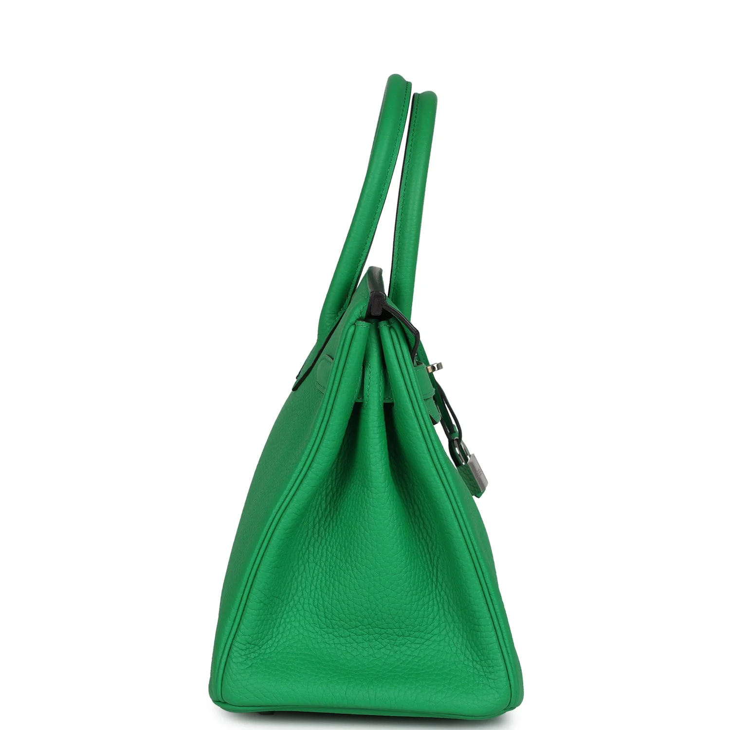 Pre-owned Hermes Birkin 30 Bambou Clemence Palladium Hardware - Image 3