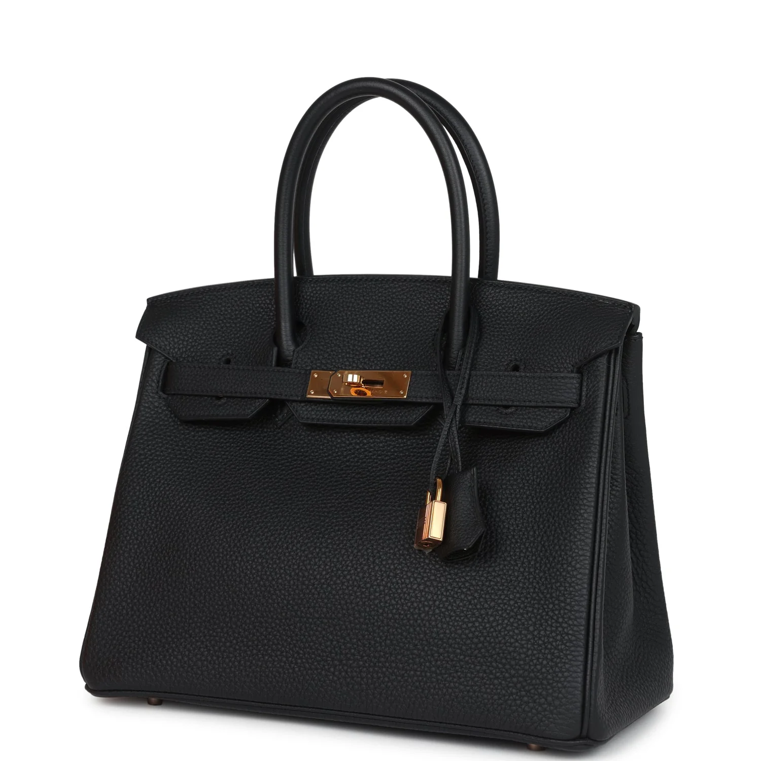 Pre-owned Hermes Birkin 30 Black Togo Rose Gold Hardware - Image 5