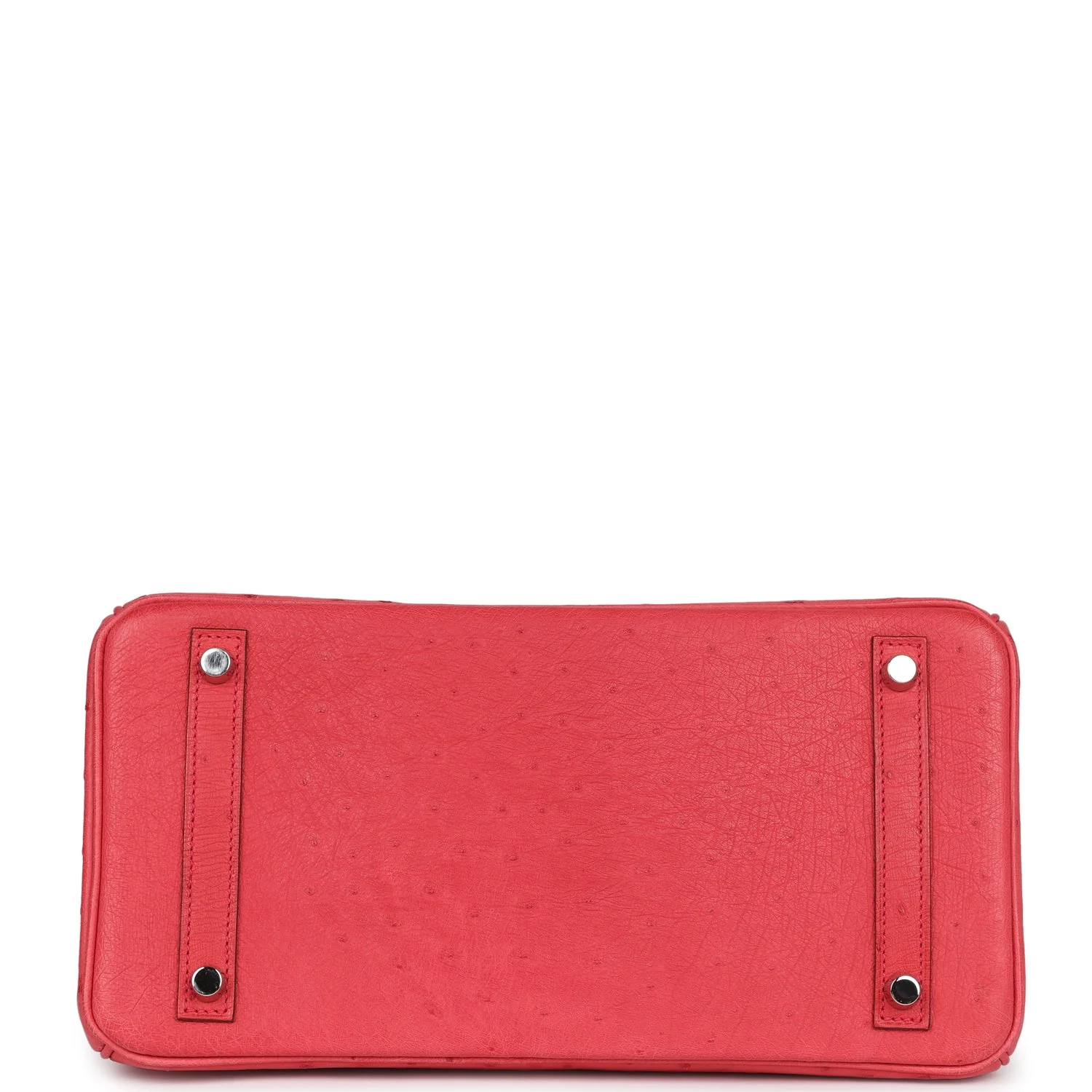 Pre-owned Hermes Birkin 30 Bougainvillea Ostrich Palladium Hardware - Image 6