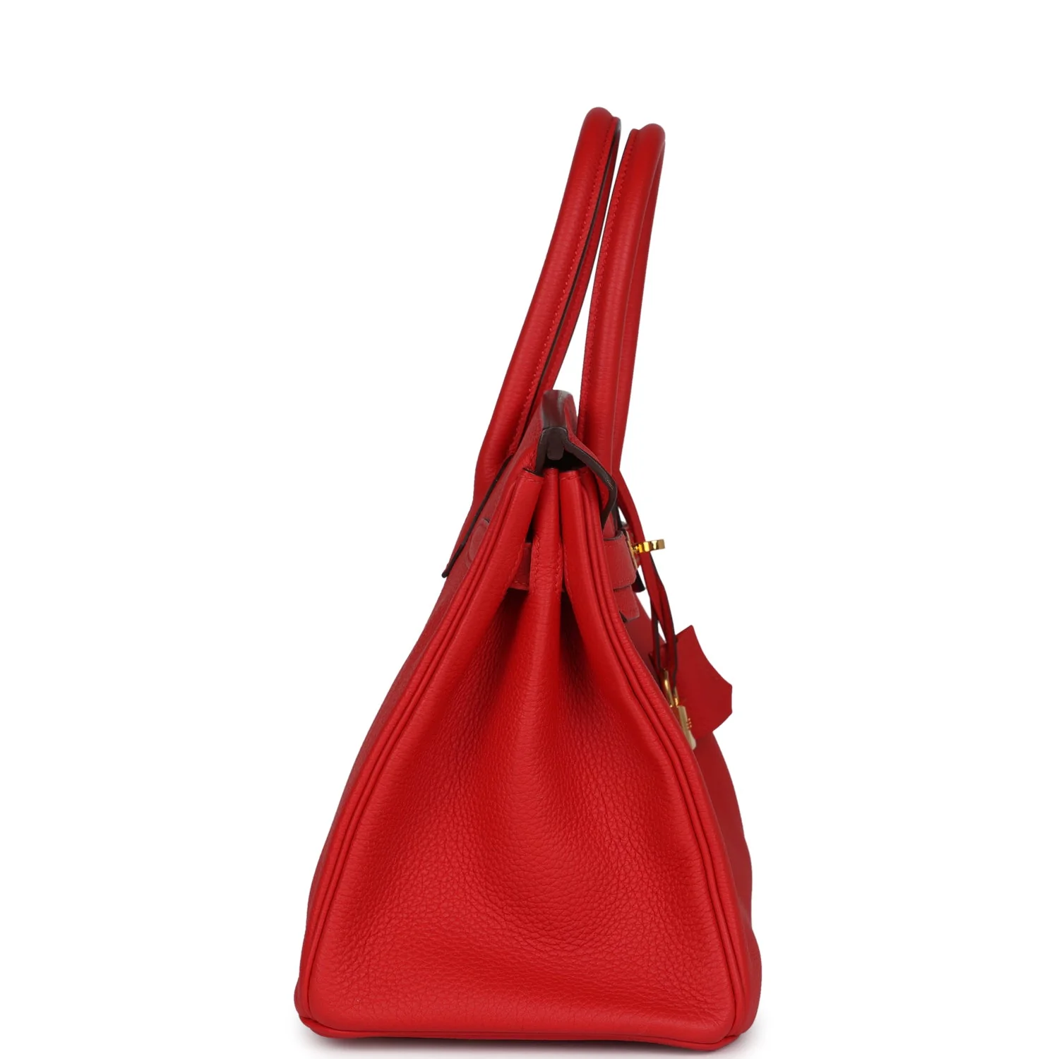 Pre-owned Hermes Birkin 30 Rouge de Coeur Togo Gold Hardware - Image 3