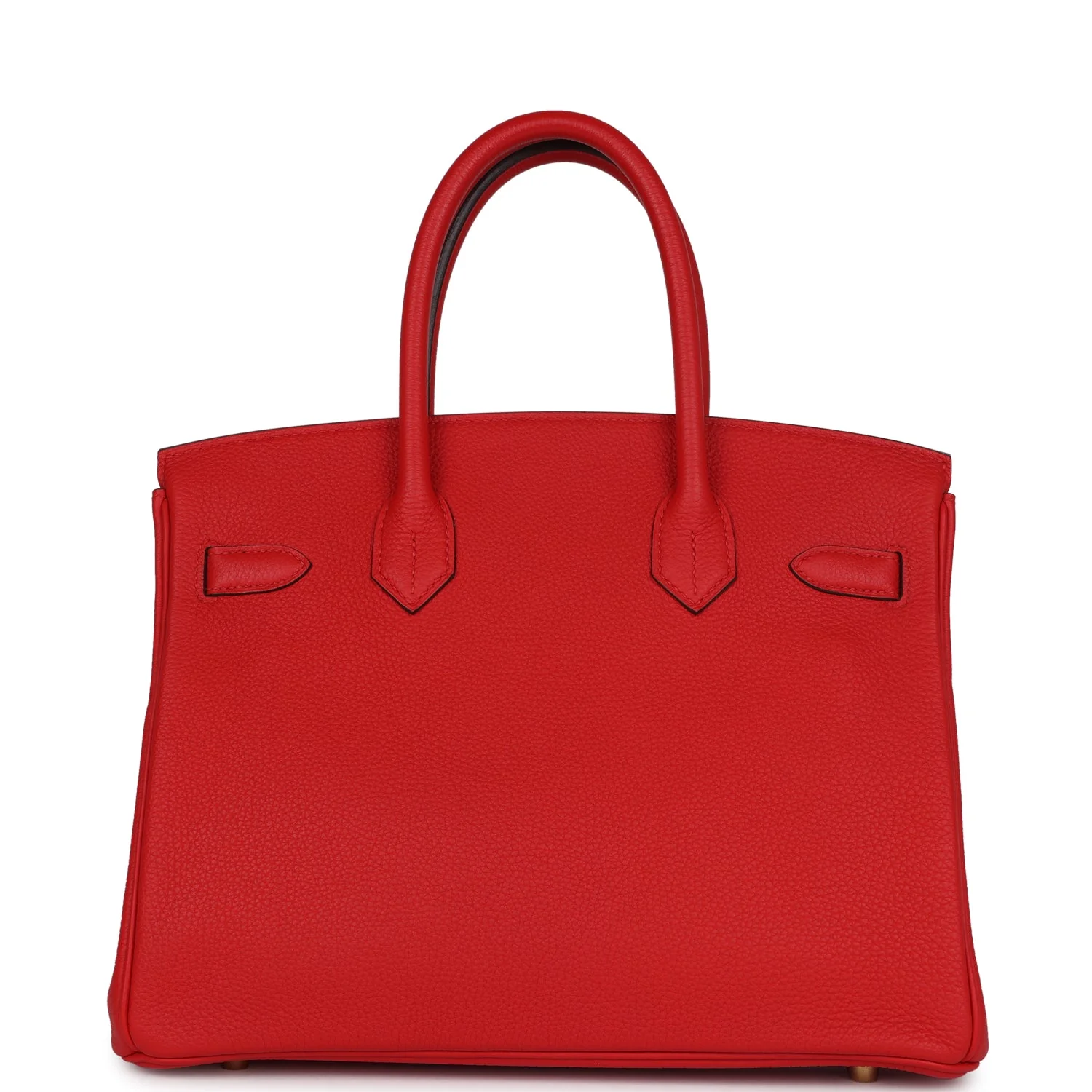 Pre-owned Hermes Birkin 30 Rouge de Coeur Togo Gold Hardware - Image 4