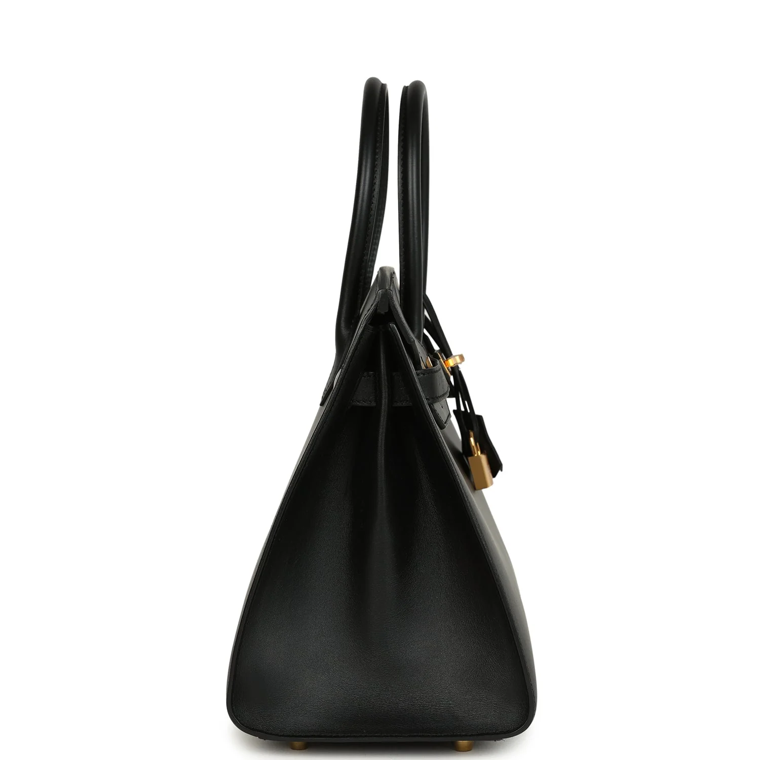 Pre-owned Hermes Birkin Sellier 30 Black Monsieur Gold Hardware - Image 3