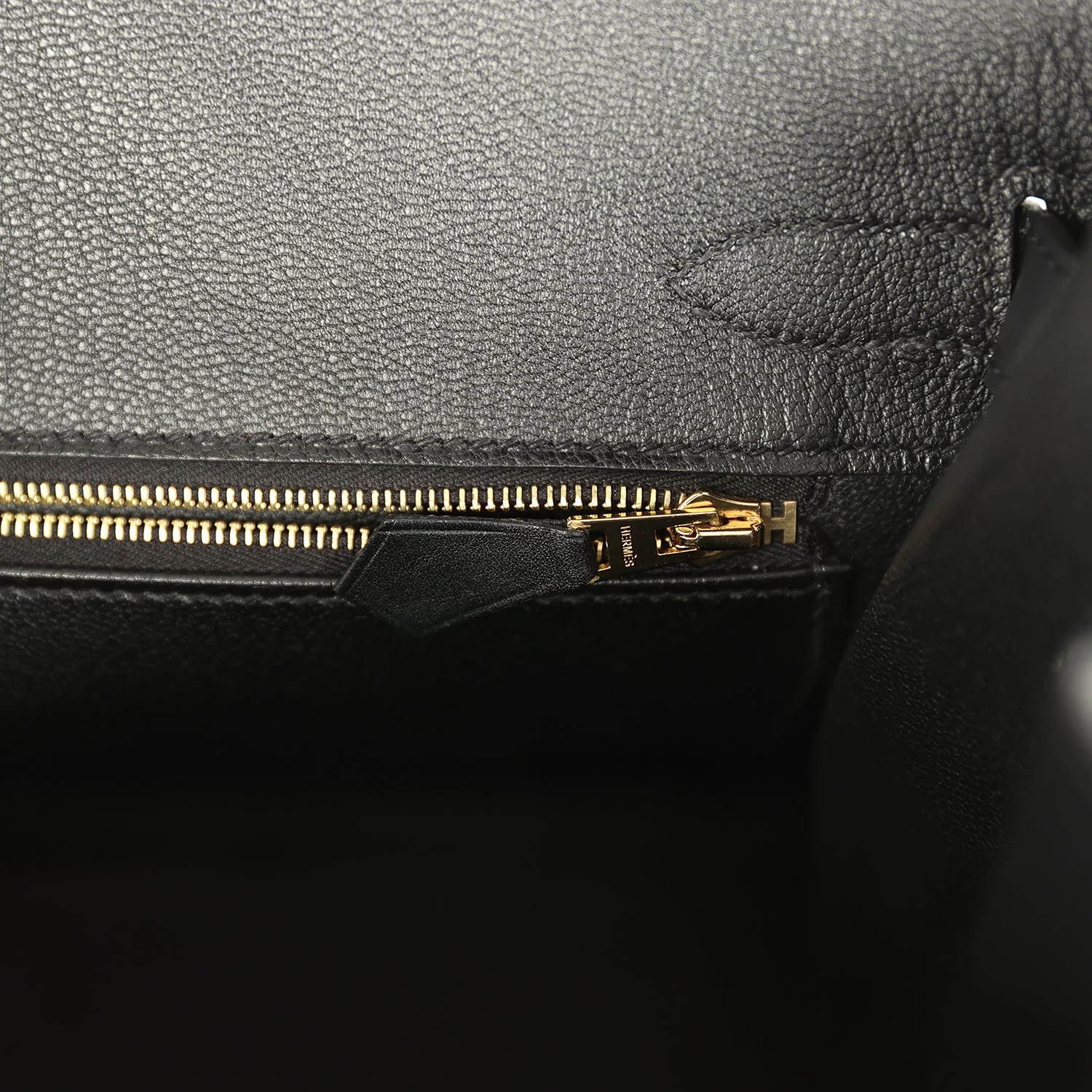 Pre-owned Hermes Birkin Sellier 30 Black Monsieur Gold Hardware - Image 9