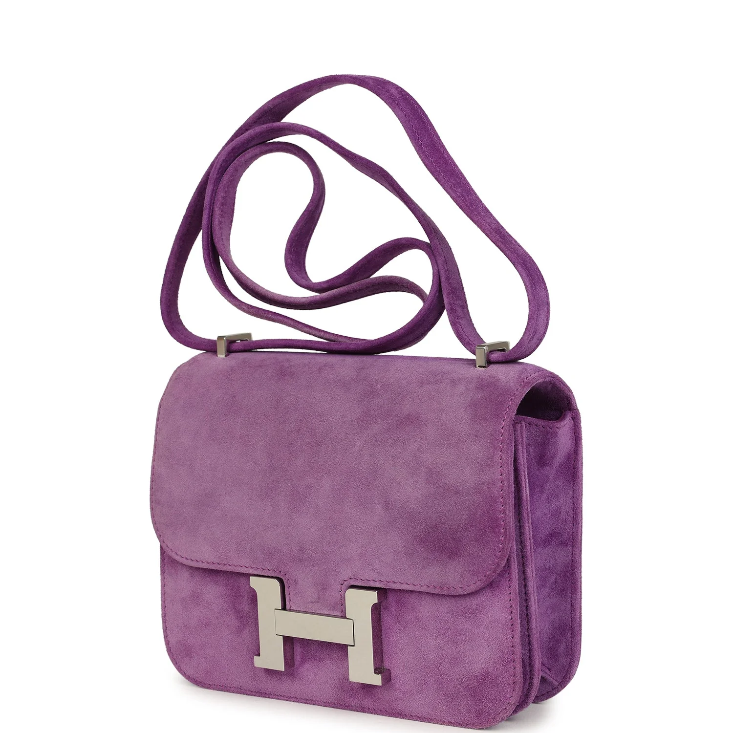 Pre-owned Hermes Constance 18 Violet Doblis Palladium Hardware - Image 5