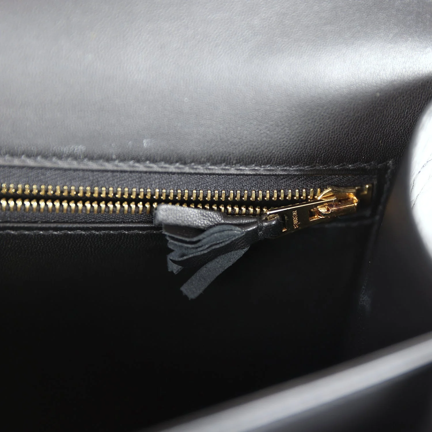 Pre-owned Hermes Constance 24 Black Shiny Alligator Rose Gold Hardware - Image 10