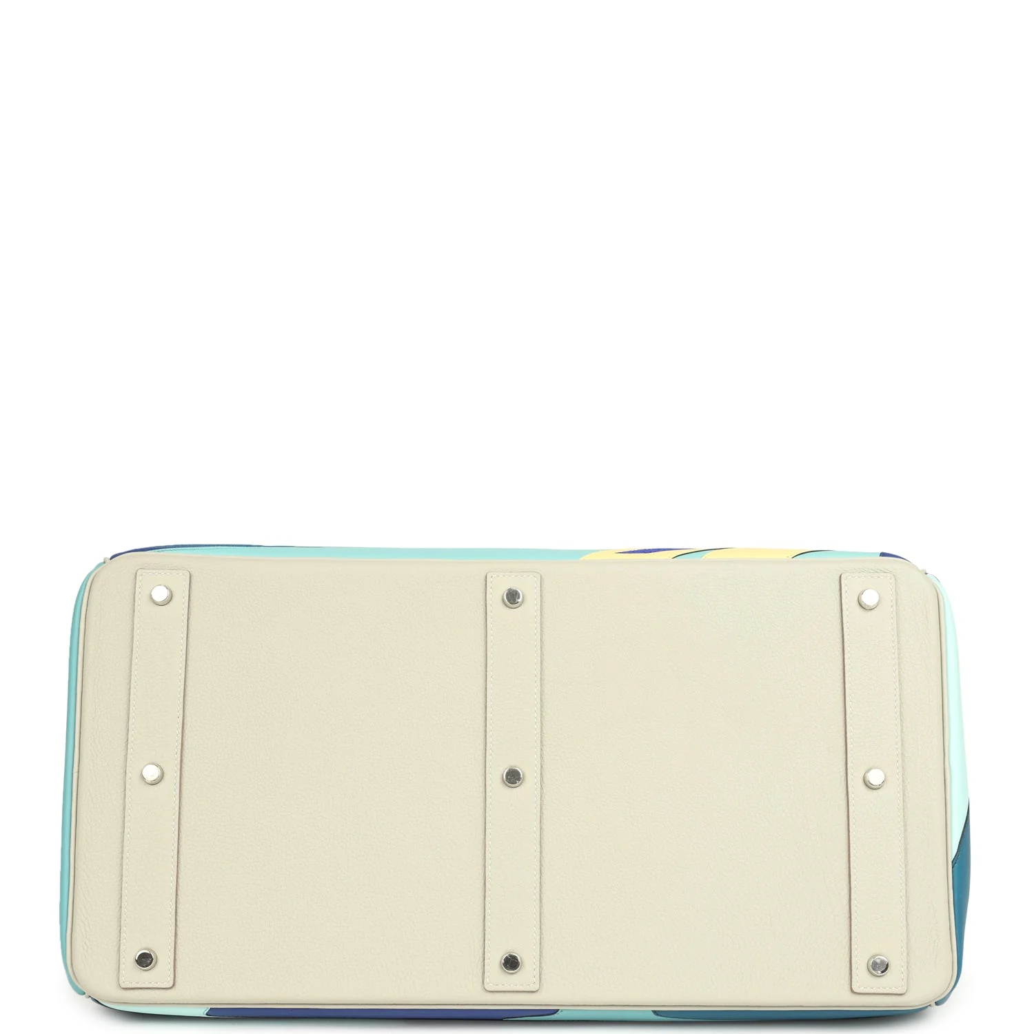 Pre-owned Hermes HAC Birkin 50 "Endless Road" Gris Perle Togo Palladium Hardware - Image 6