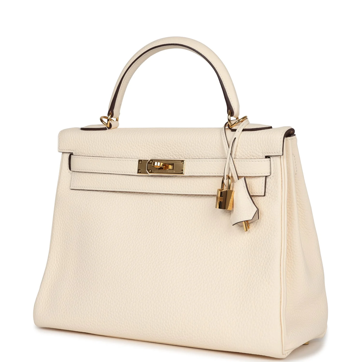 Pre-owned Hermes Kelly Retourne 32 Nata Clemence Gold Hardware - Image 5