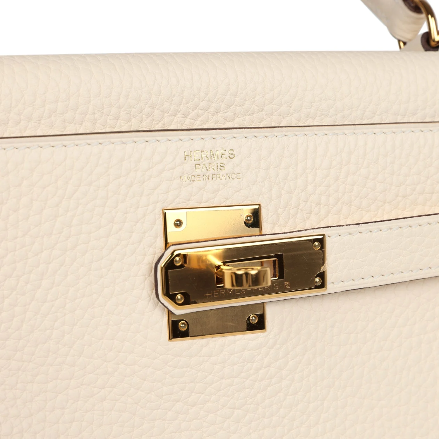 Pre-owned Hermes Kelly Retourne 32 Nata Clemence Gold Hardware - Image 7