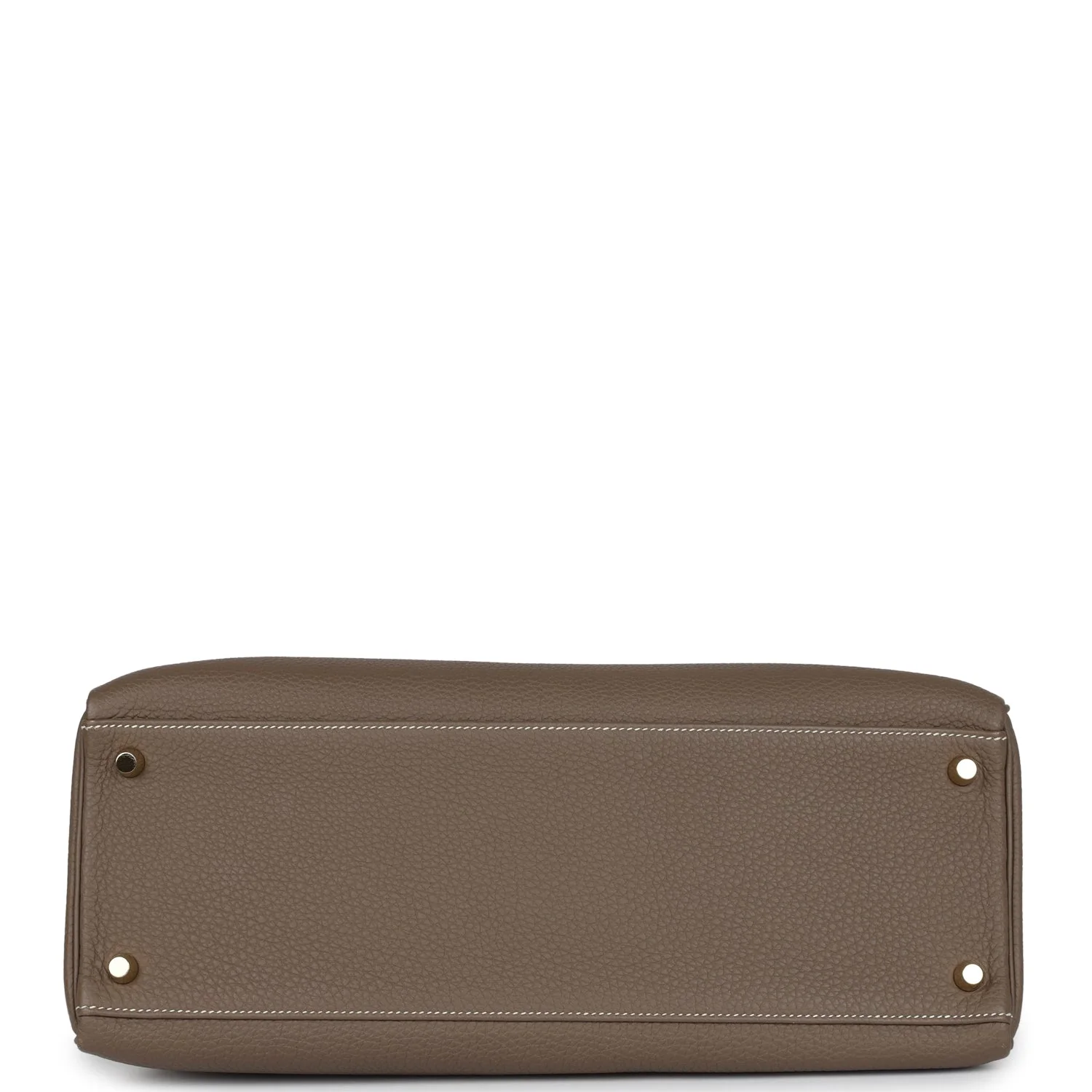 Pre-owned Hermes Kelly Retourne 35 Etoupe Togo Gold Hardware - Image 6