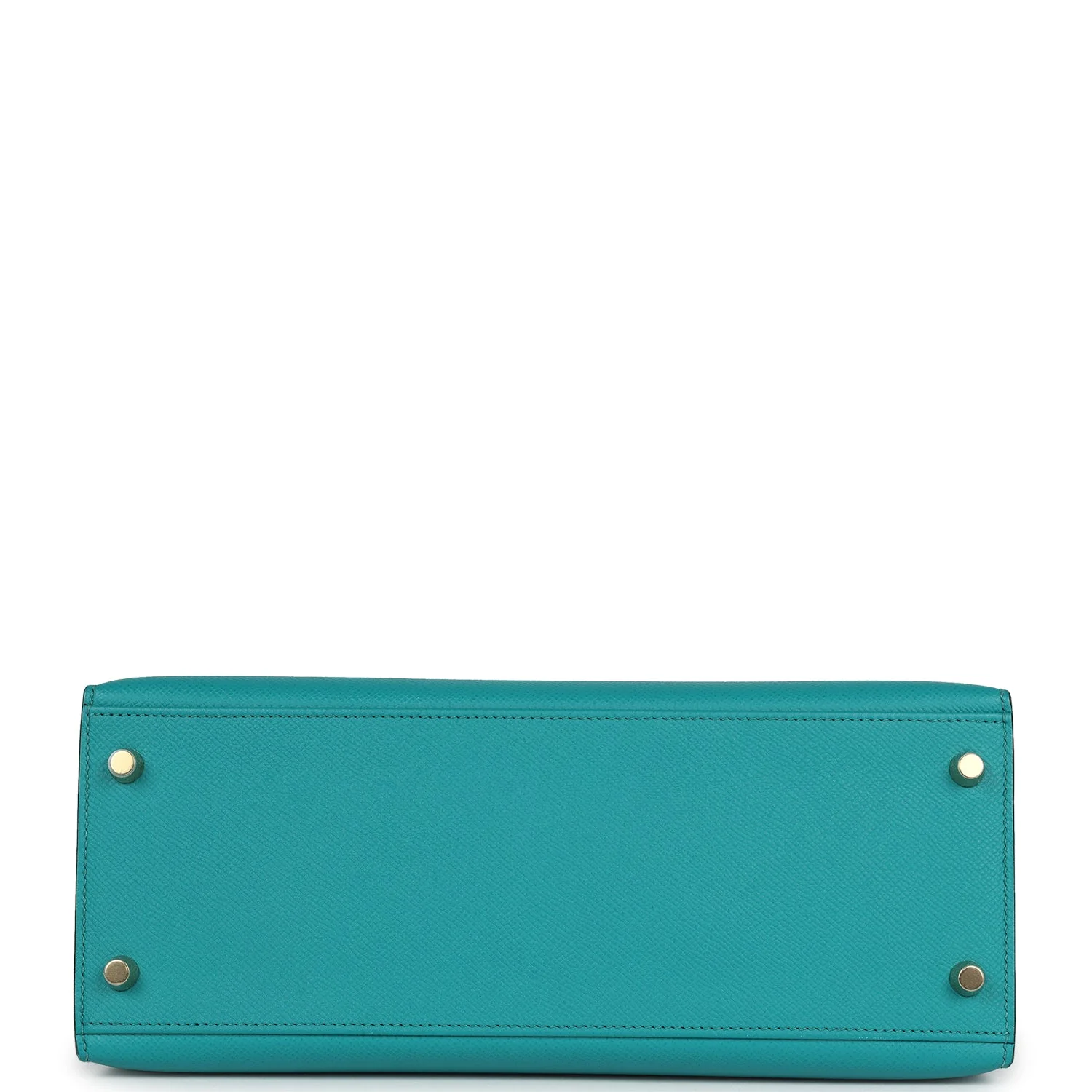 Pre-owned Hermes Kelly Sellier 28 Vert Verone Epsom Gold Hardware - Image 6