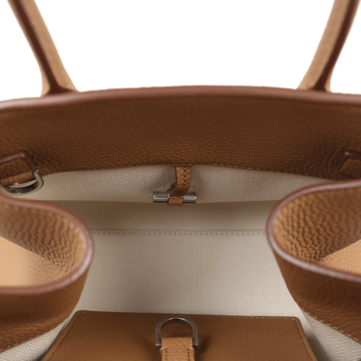 The Row Soft Margaux 10 Bag Sandpit Calfskin Silver Hardware - Image 11