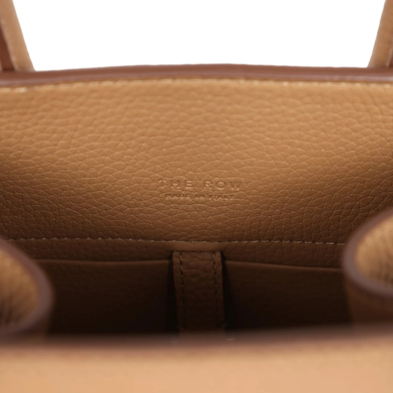 The Row Soft Margaux 10 Bag Sandpit Calfskin Silver Hardware - Image 12