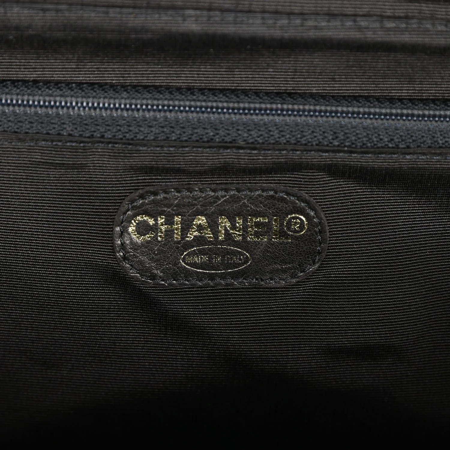 Vintage Chanel Flap Bag Black Wicker Gold Hardware - Image 9