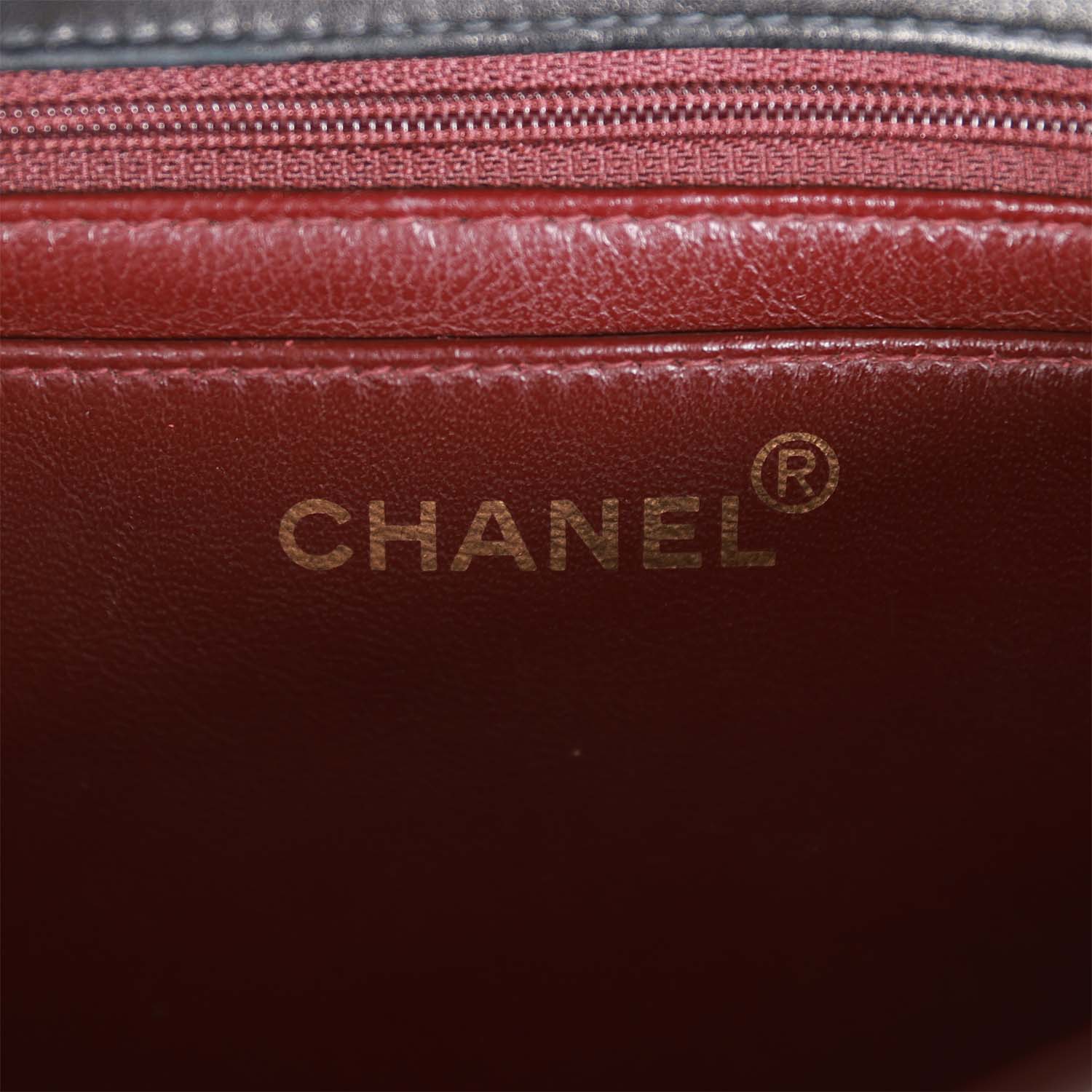 Vintage Chanel Kelly Parent Flap Bag Black Lambskin Gold Hardware - Image 7