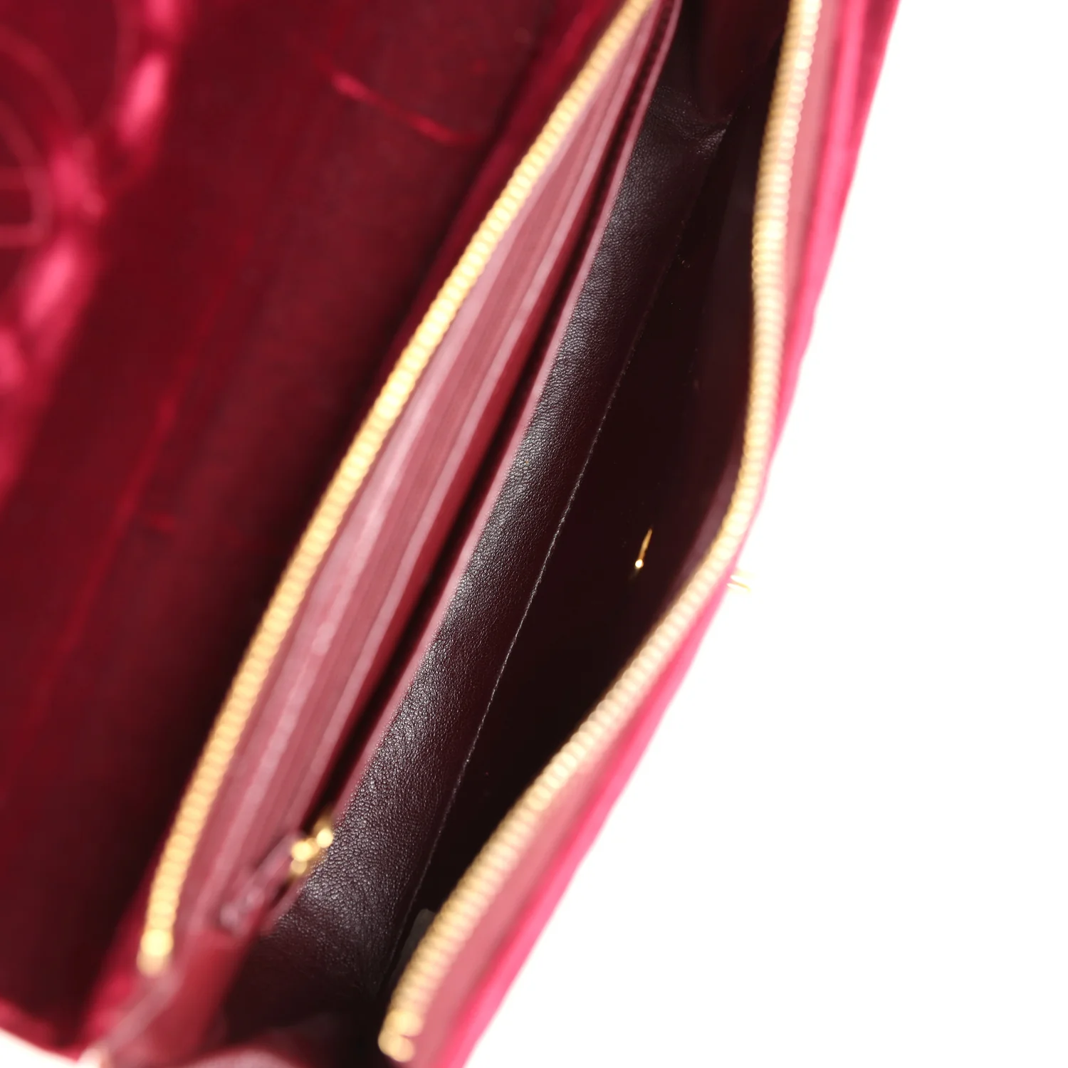 Vintage Chanel Medium Classic Flap Backpack Burgundy Velvet Gold Hardware - Image 9