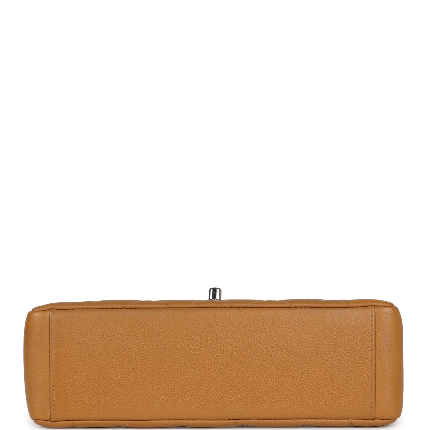 Vintage Chanel Medium Diana Flap Bag Dark Beige Caviar Silver Hardware - Image 6