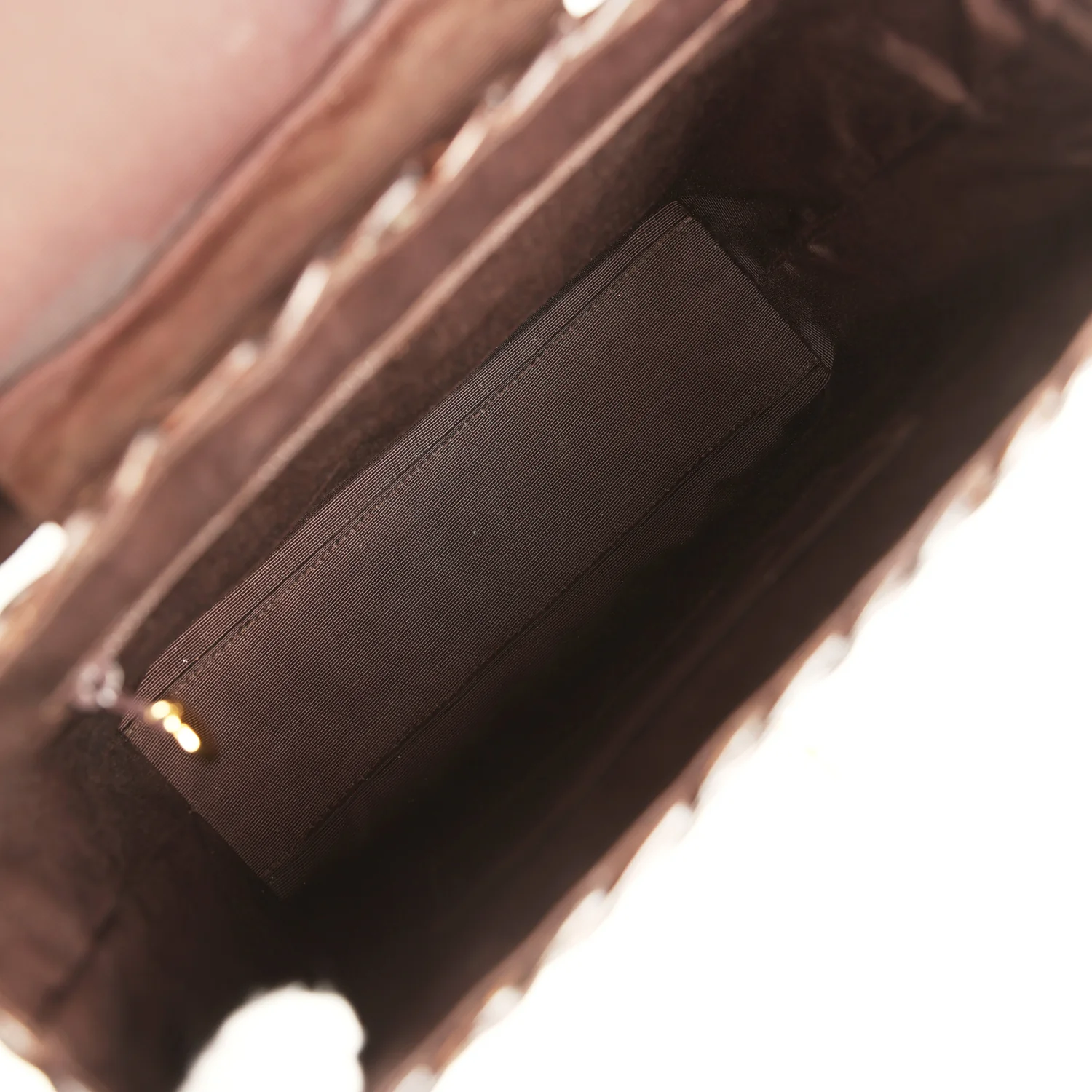 Vintage Chanel Wicker Picnic Basket Handbag Dark Brown Lambskin and Wicker Gold Hardware - Image 7