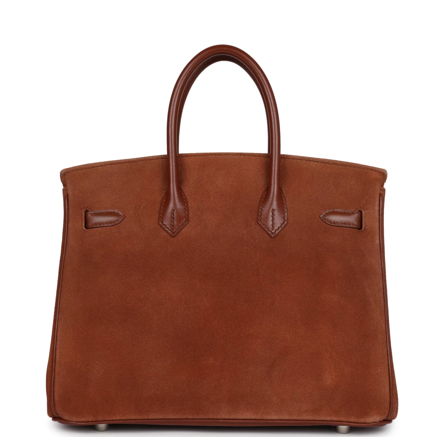 Vintage Hermes Birkin 25 Noisette Doblis and Box Palladium Hardware - Image 4