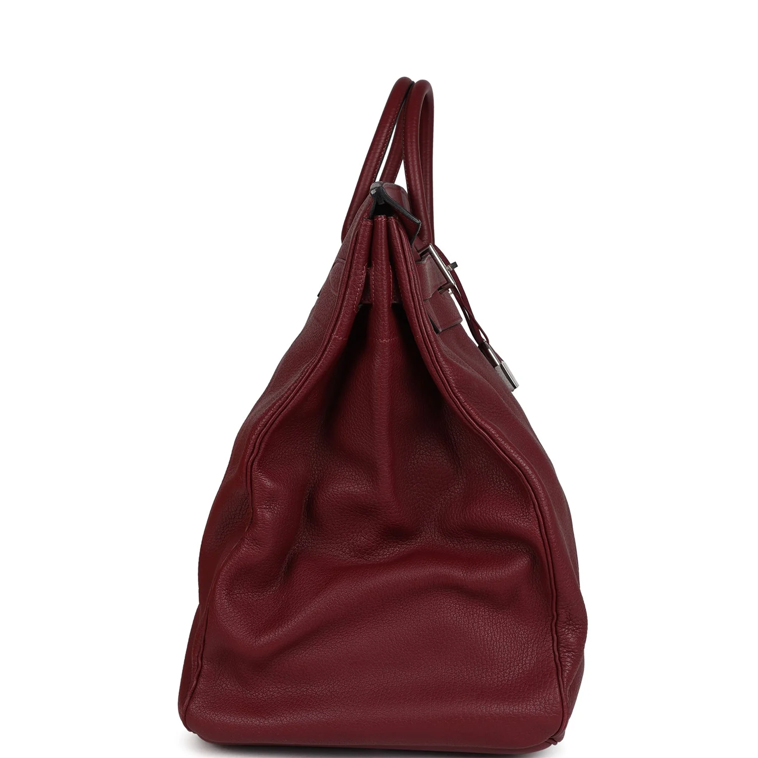 Vintage Hermes Birkin HAC 50 Rouge H Fjord Palladium Hardware - Image 3