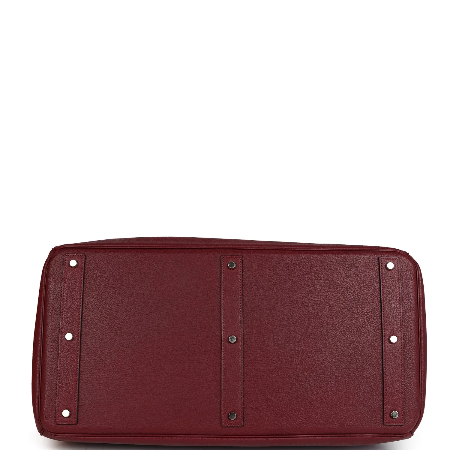 Vintage Hermes Birkin HAC 50 Rouge H Fjord Palladium Hardware - Image 6