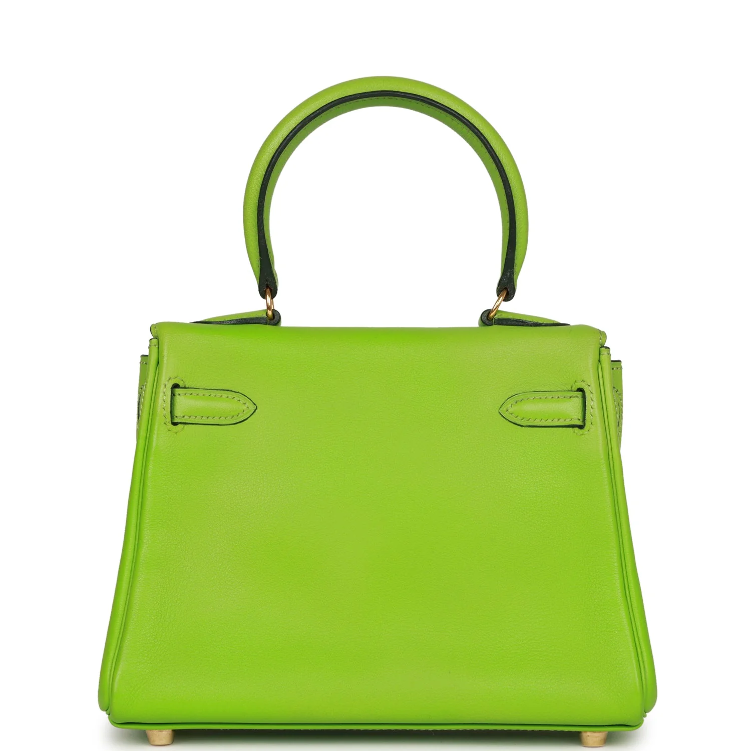 Vintage Hermes Kelly Retourne 20 Vert Cru Gulliver Gold Hardware - Image 4