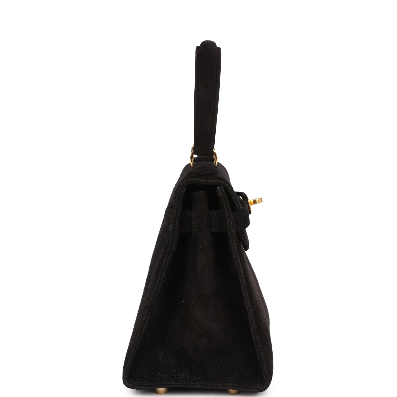 Vintage Hermes Kelly Sellier 20 Black Doblis Gold Hardware - Image 3