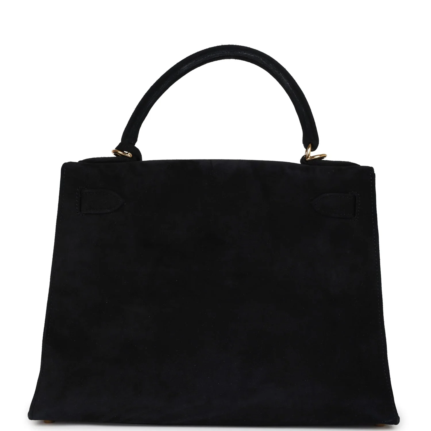 Vintage Hermes Kelly Sellier 28 Black Doblis Gold Hardware - Image 4