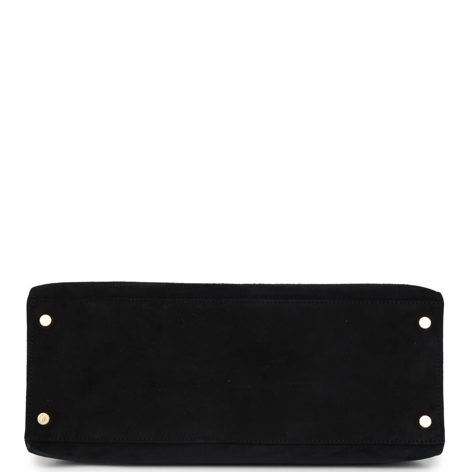 Vintage Hermes Kelly Sellier 28 Black Doblis Gold Hardware - Image 6