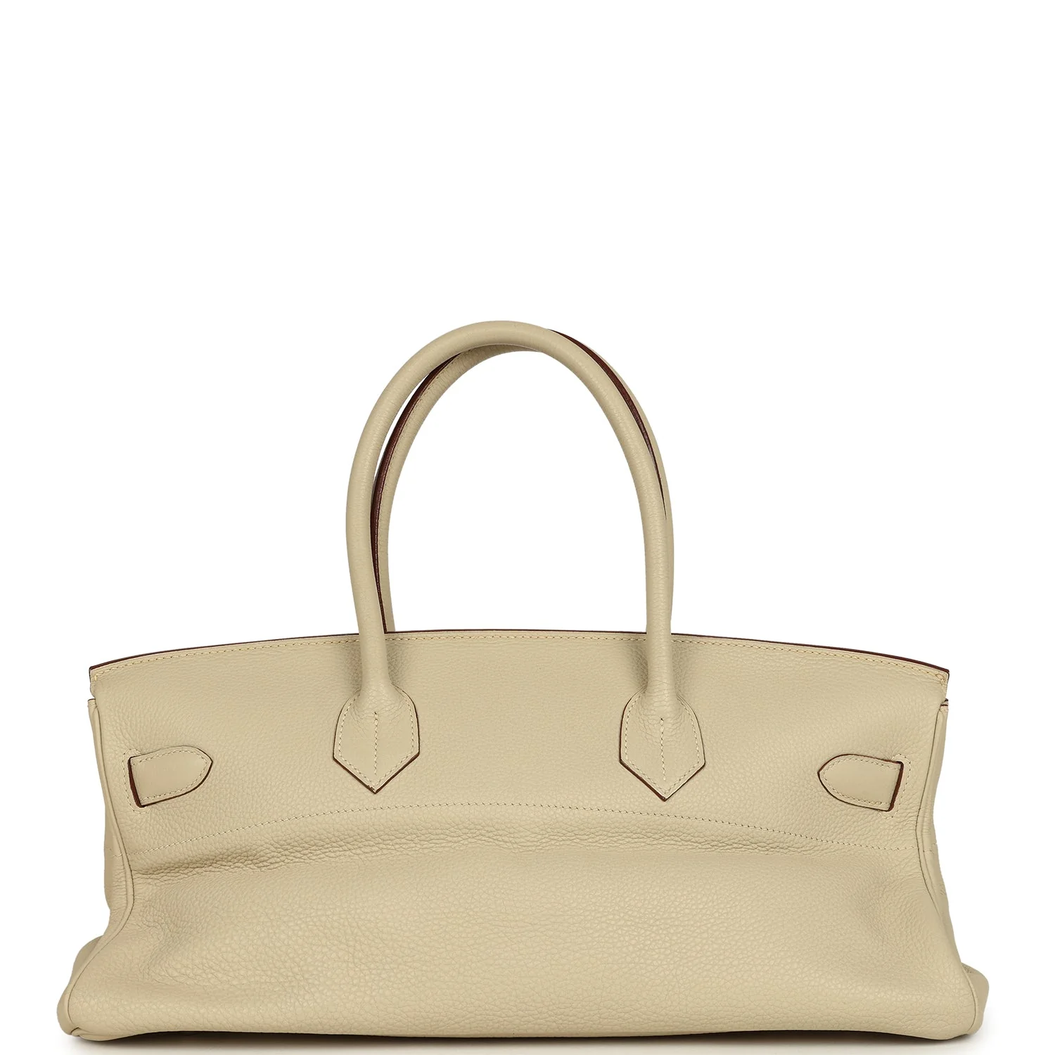 Vintage Hermes Shoulder Birkin 42 JPG Parchemin Clemence Palladium Hardware - Image 4